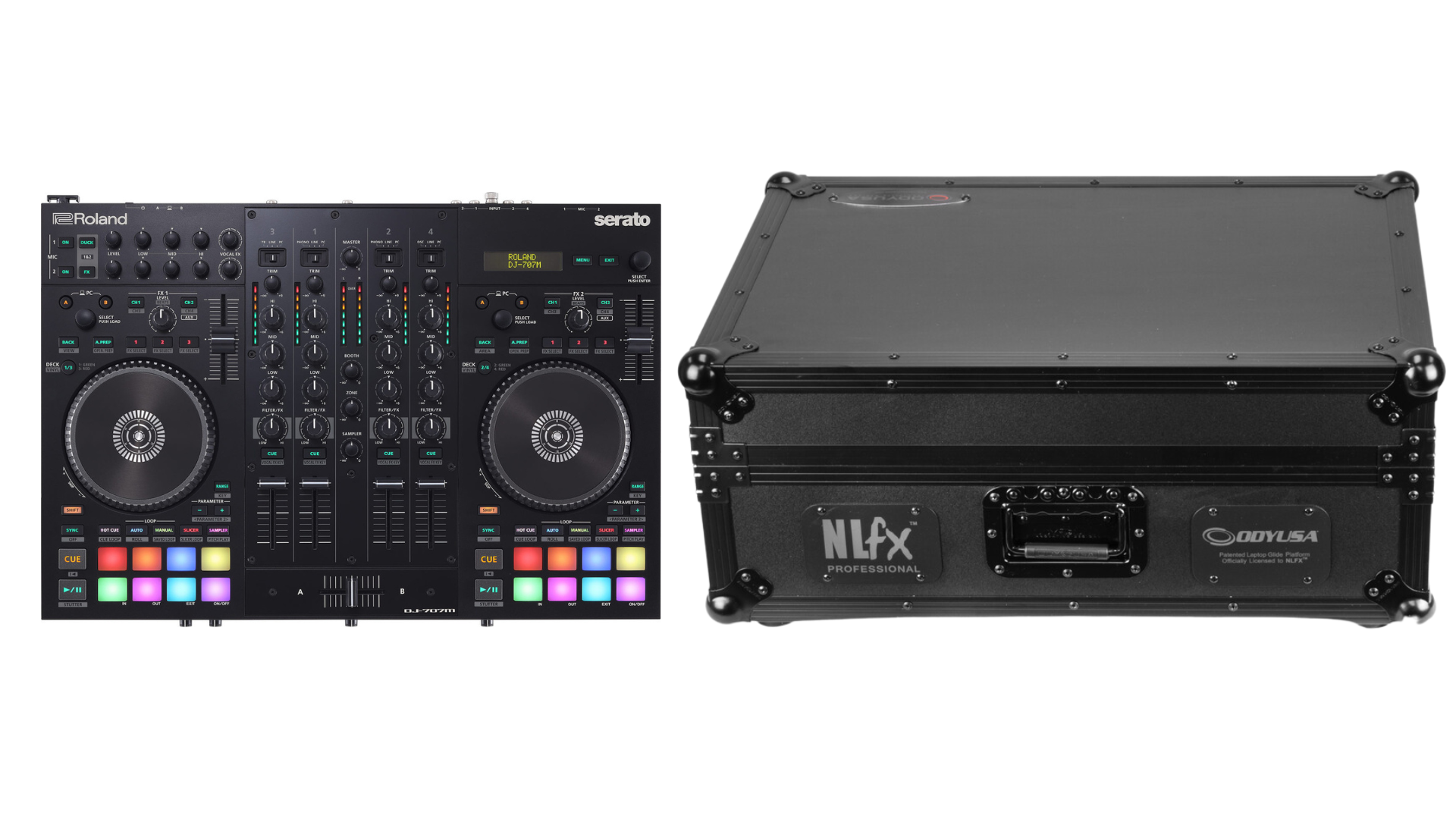 Roland DJ-707M Road Case with 2 Rack Units | NLFX Professional