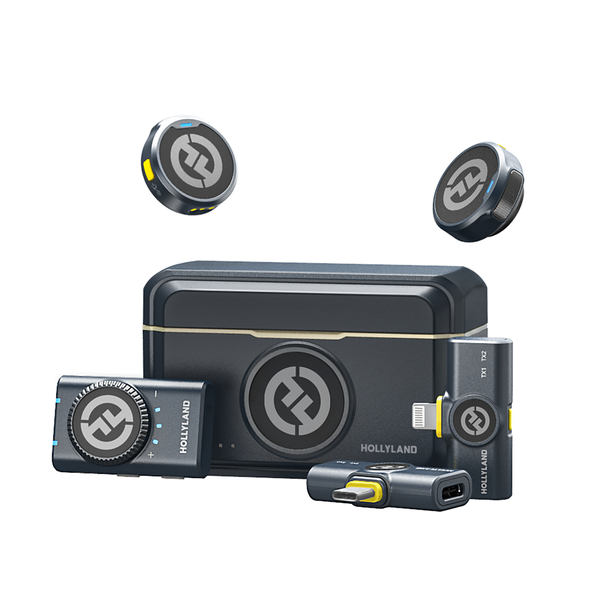 Hollyland LARK M2 Combo | Wireless Lavalier Microphone Combo