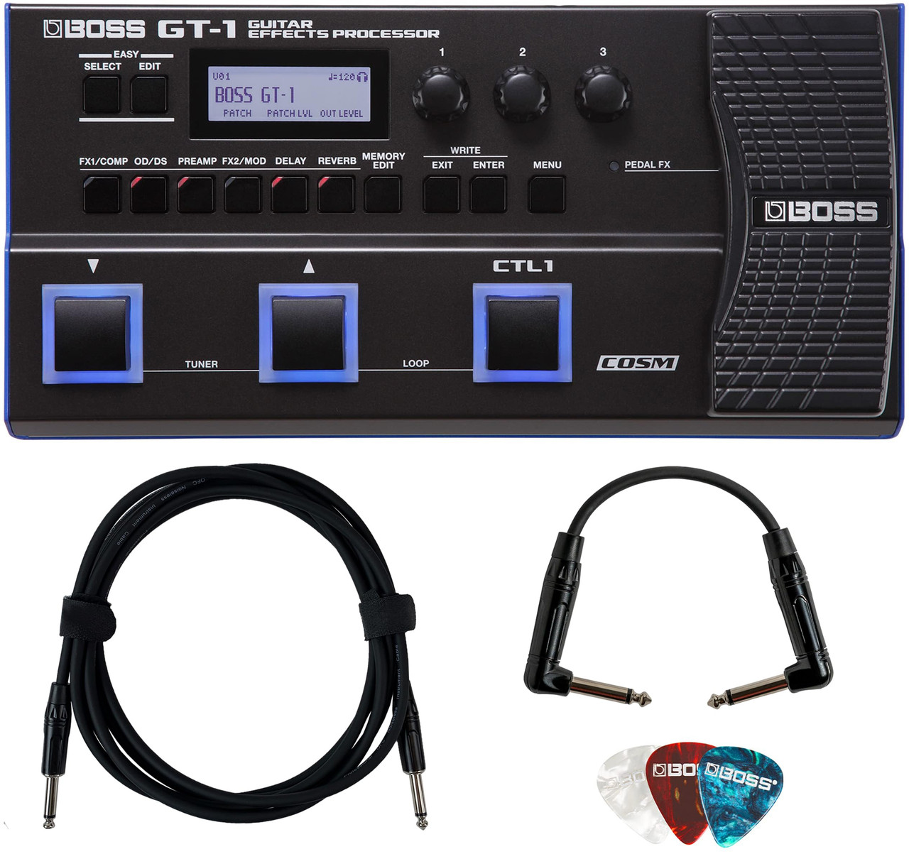 Boss GT-1 Guitar Effects Processor w/ Instrument Cable