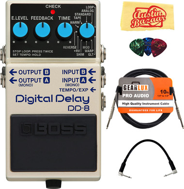 Boss DD-8 Digital Delay w/ Instrument Cable