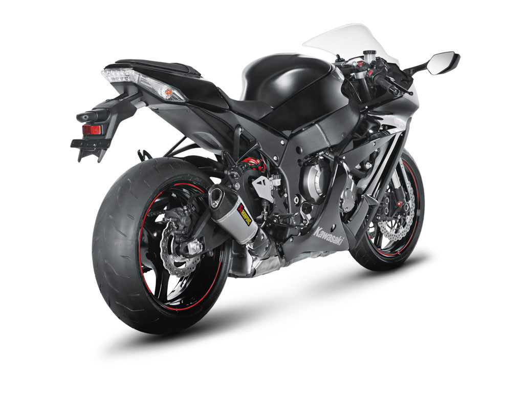 Akrapovic Homologated Slip-On Exhaust Kawasaki ZX14R Carbon Fiber
