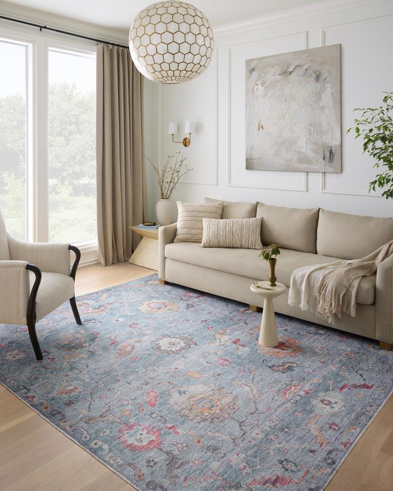 Loloi II Elysium ELY-04 Denim Multi Area Rug | Carpetmart.com