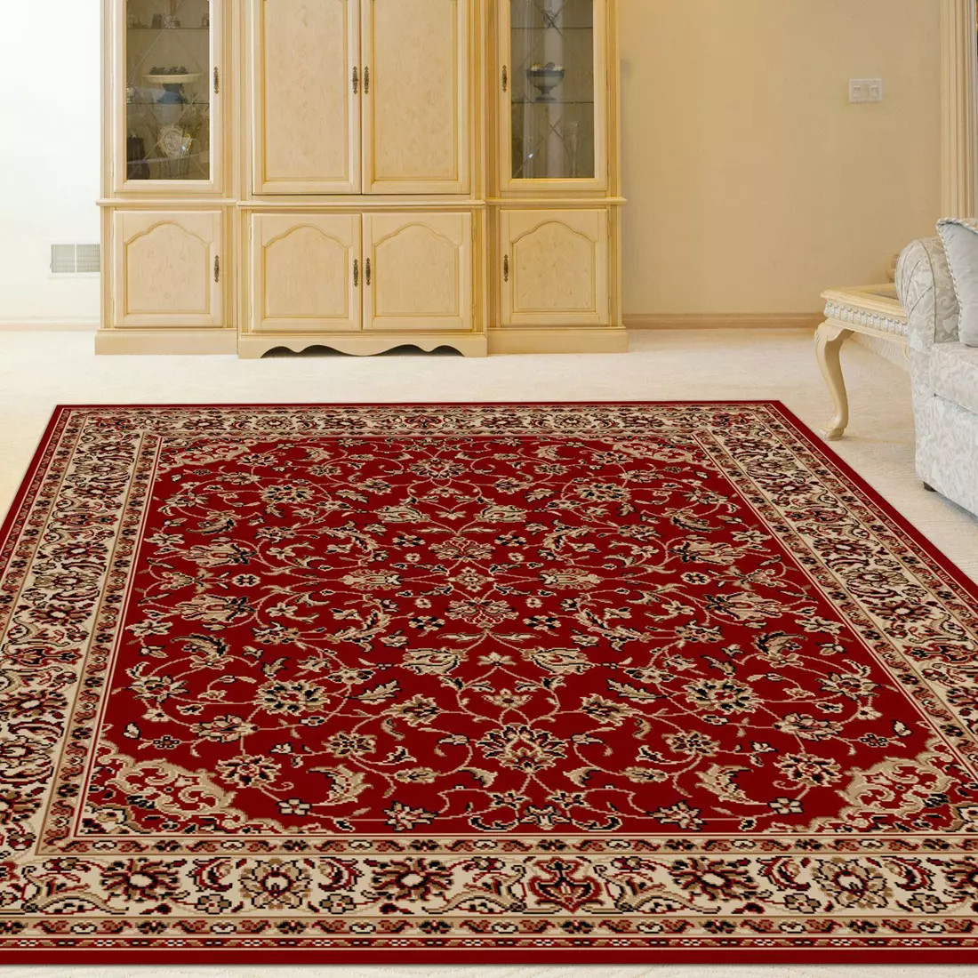 Radici Como 1833 Red Area Rug | Carpetmart.com - Carpet & Tile Mart