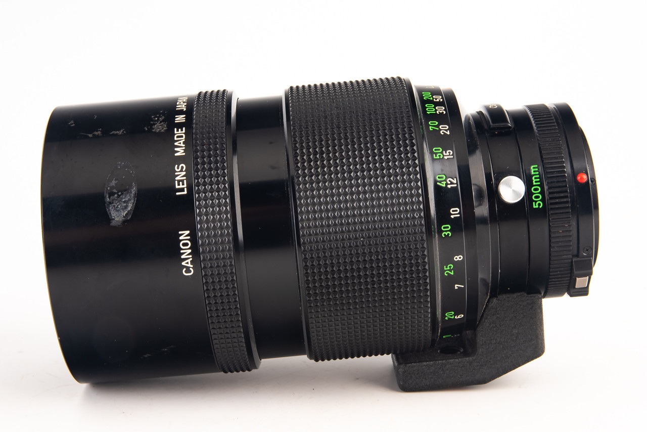 Canon 500mm f/8 Mirror Reflex New FD MF Telephoto Lens with Caps