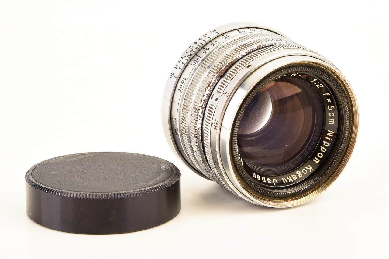 M39 Mount Nippon Kogaku Nikon Nikkor-H C 5cm 50mm f/2 Chrome Lens