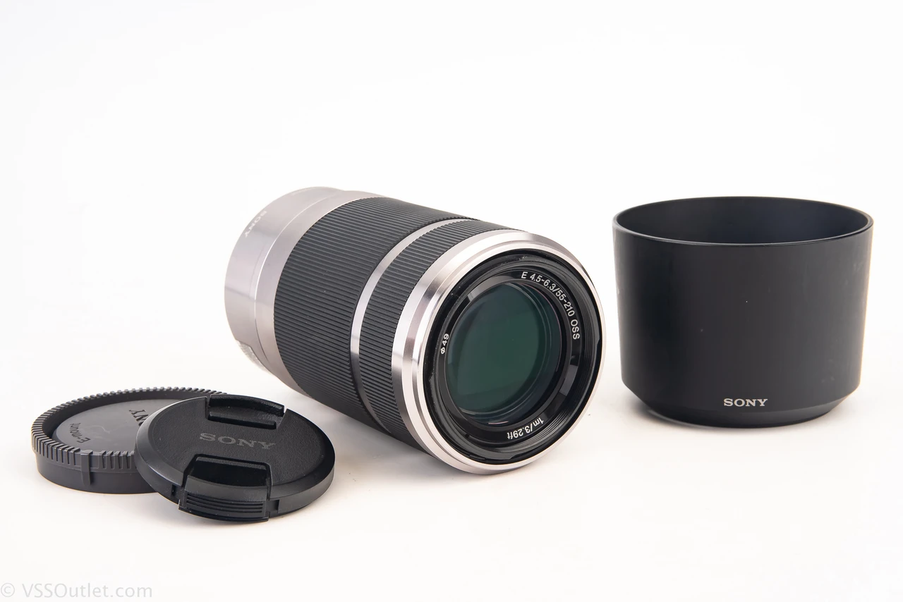 Sony E 55-210mm f/4.5~6.3 OSS Telephoto Zoom AF Lens Chrome