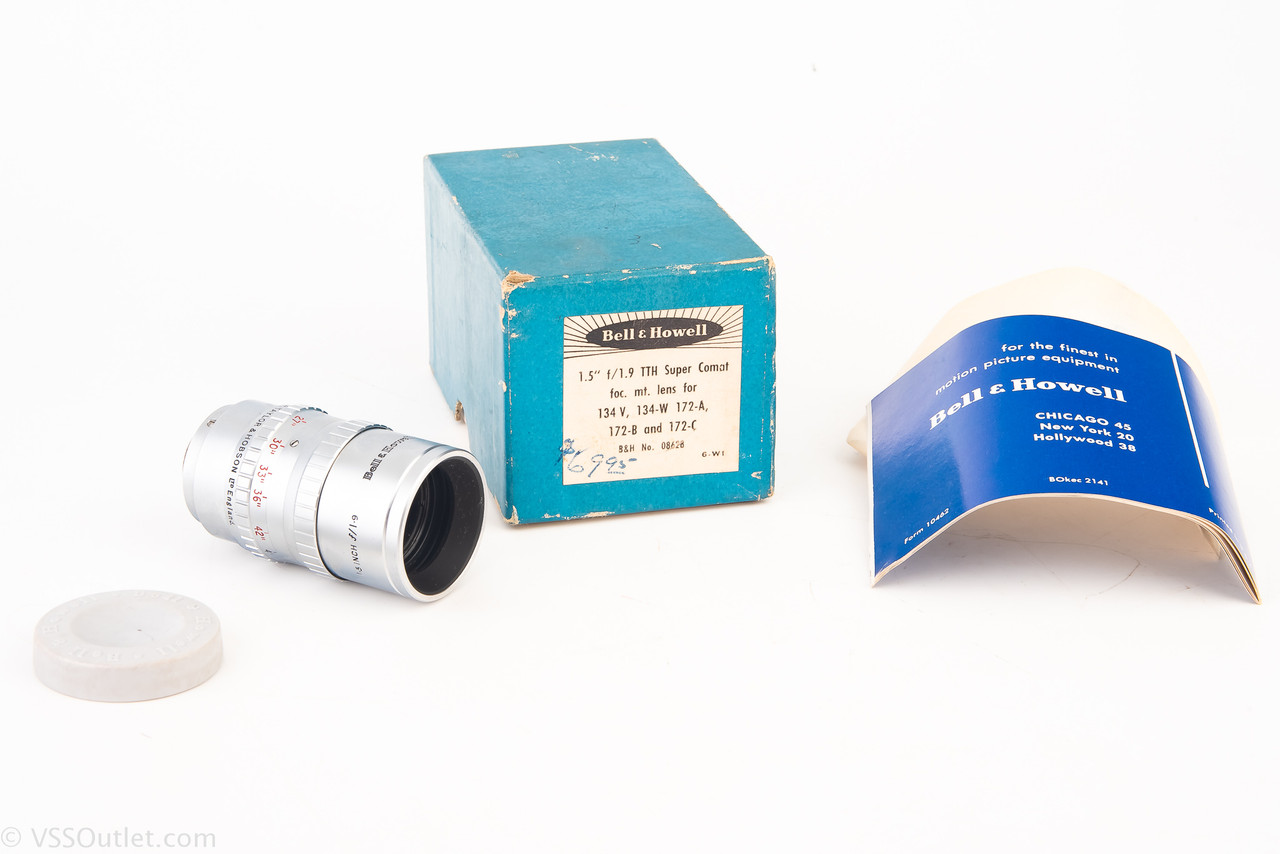 Bell & Howell Taylor Hobson 1.5'' 38mm f/1.9 Super Comat Cine Lens