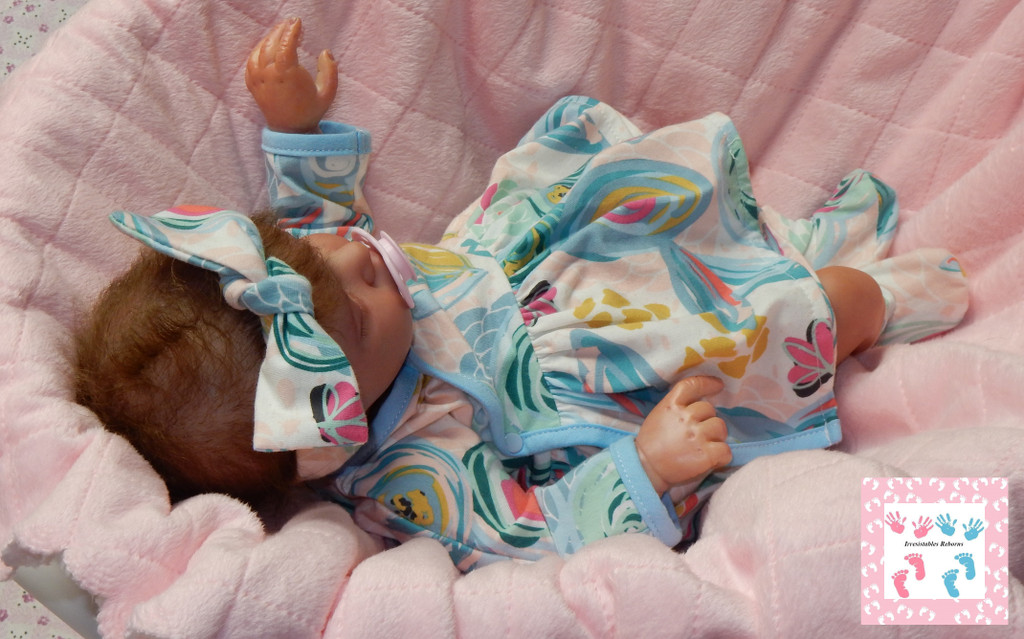 Twin B Finished Reborn Doll Sculpted by Bonnie Brown and Reborn by