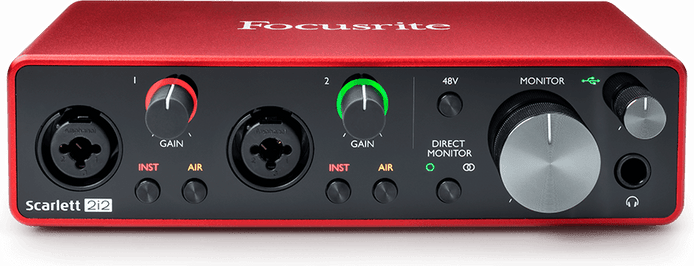 Focusrite Scarlett 2i2 3rd Gen USB Audio Interface - Paul Effman Music