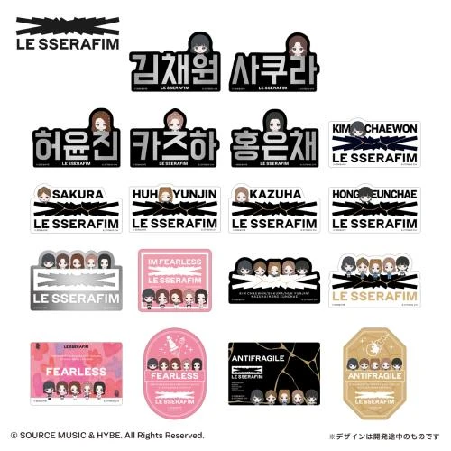 Mobile Sticker Collection Le Sserafim 20pcs Box