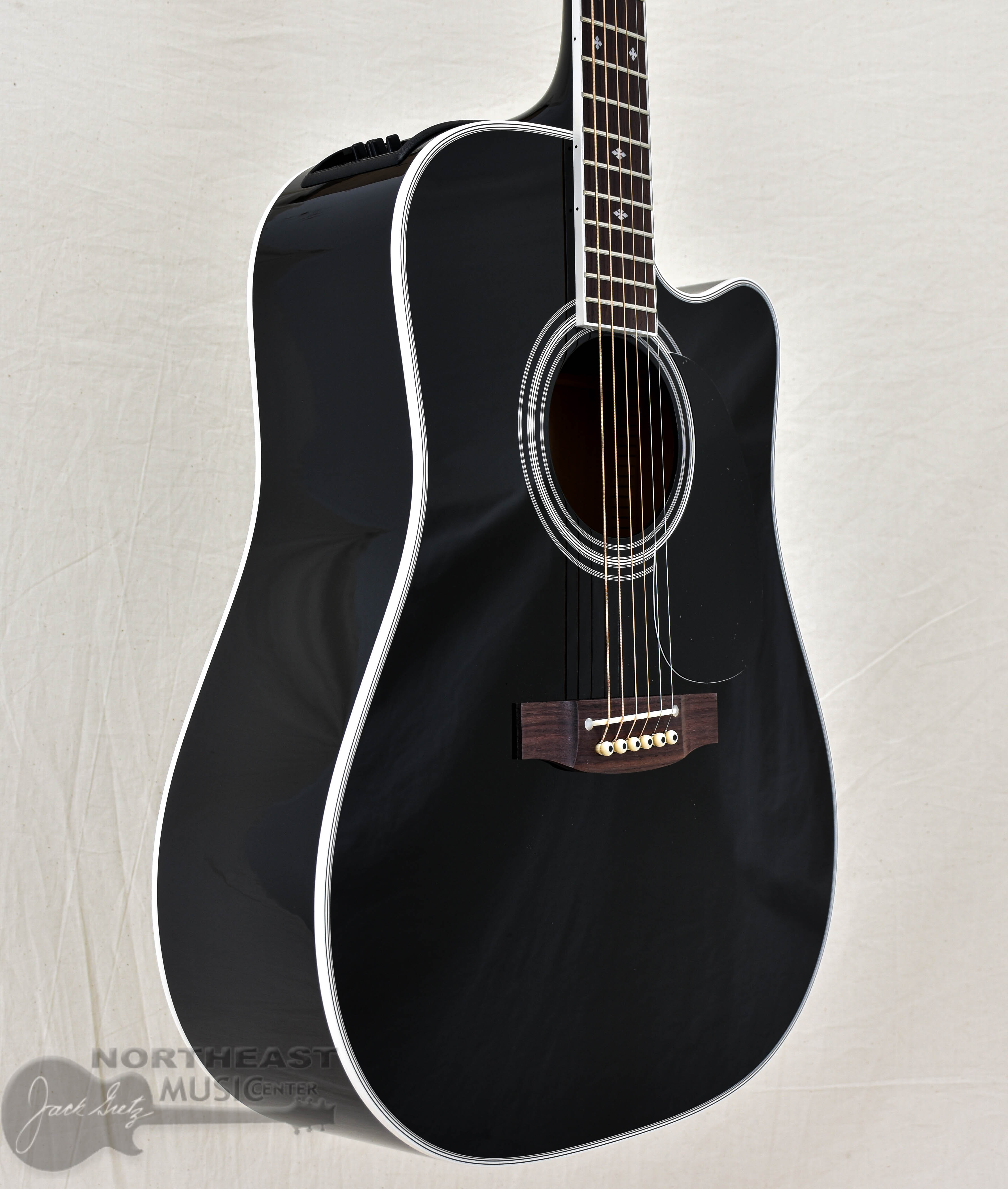 Takamine EF341SC Acoustic/Electric Guitar - Black | Northeast