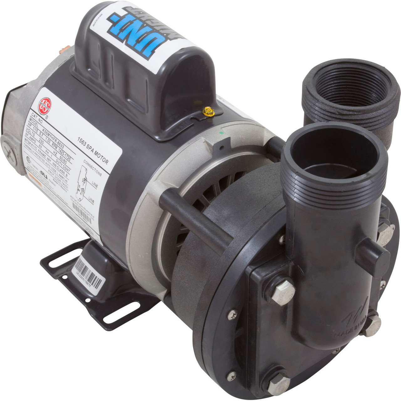 ✓ Current Version Dynasty® Spas Pump 230v One Speed 1/15HP