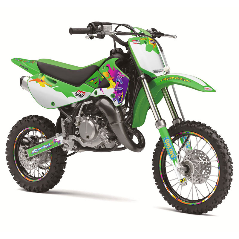 Kawasaki KDX 50 Dirt Bike Graphics Kit - THROWBACK | SENGE
