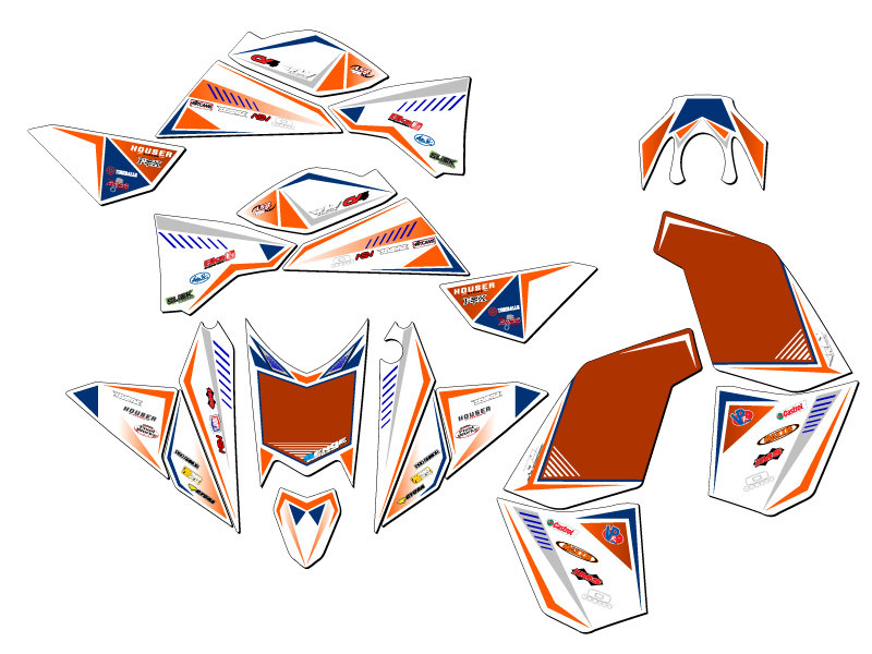 KTM 525 XC SX ATV Graphics Kit - SURGE | SENGE GRAPHICS INC