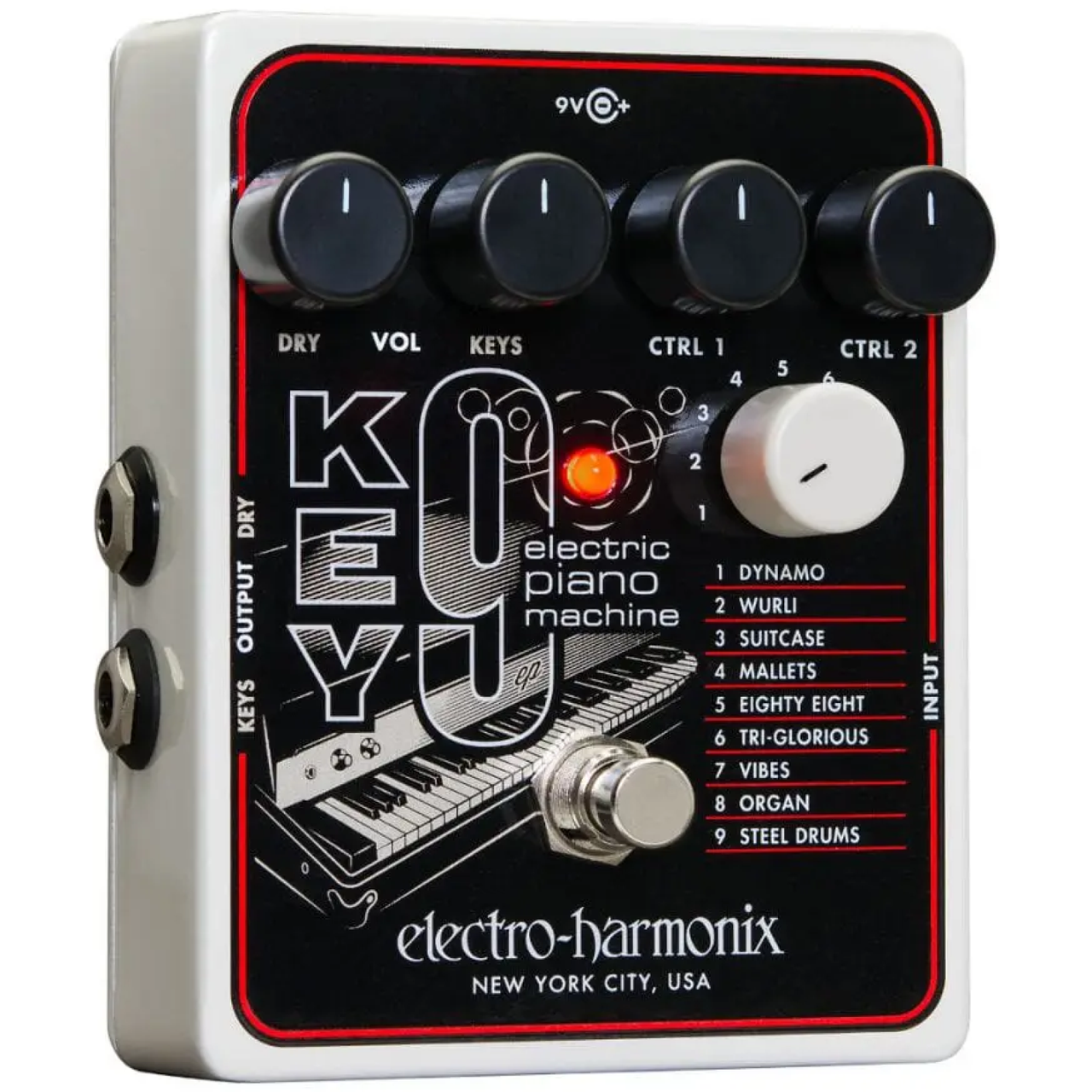 Electro-Harmonix KEY9 Electric Piano Machine Effects Pedal (EHX-KEY9)