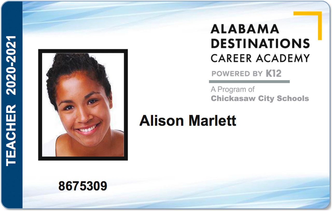 Stride/K12 Custom High Quality Staff Photo ID Card