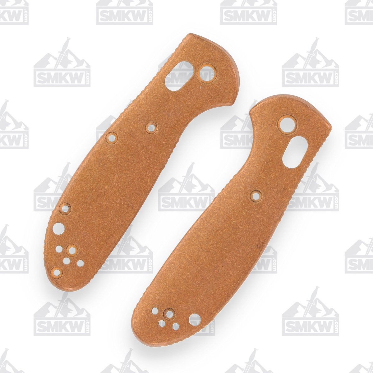 SMKW Custom Benchmade Mini Griptillian Bronze Handle Scales