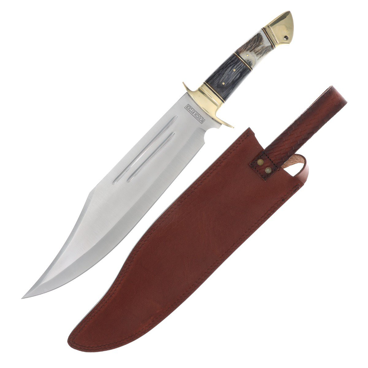 Rough Ryder Stag & Black Pakkawood Bowie RR2272 - Smoky Mountain