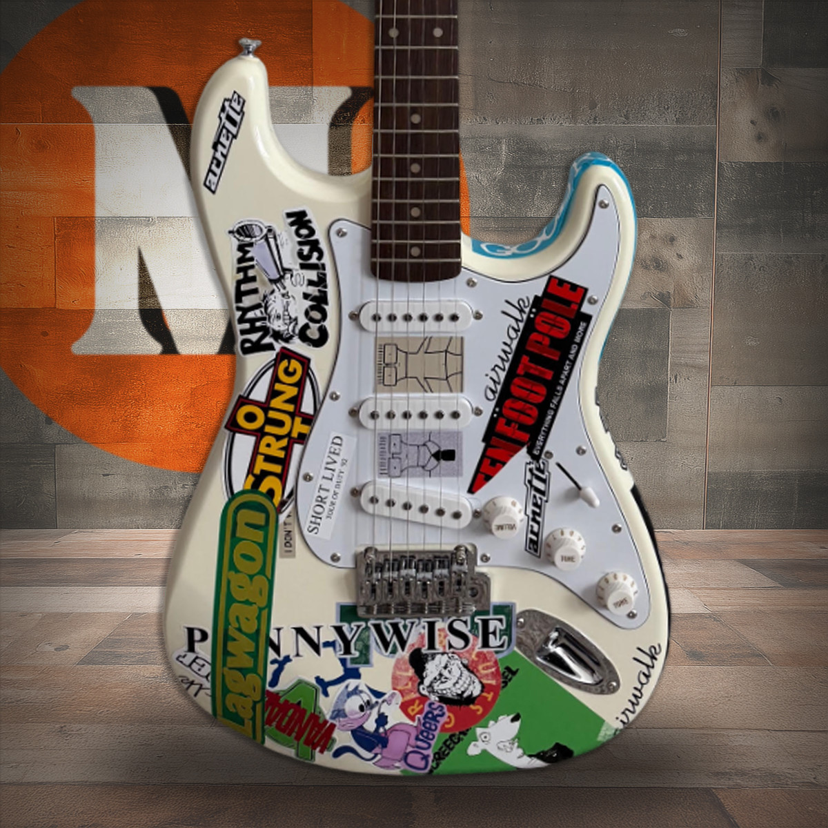 Fender Squier Stratocaster Tom DeLonge Sticker Strat Electric