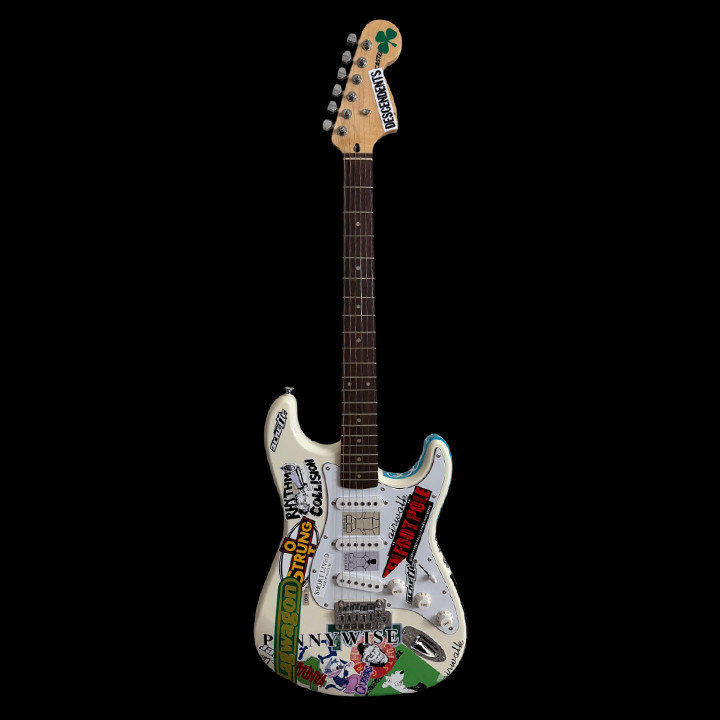 Fender Squier Stratocaster Tom DeLonge Sticker Strat Electric