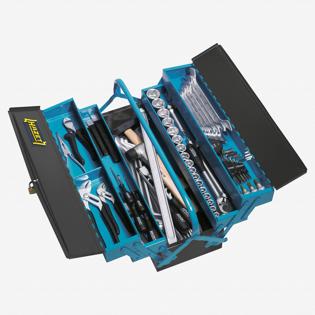Hazet 190/80 Metal tool box with assortment | Hazet at KC Tool