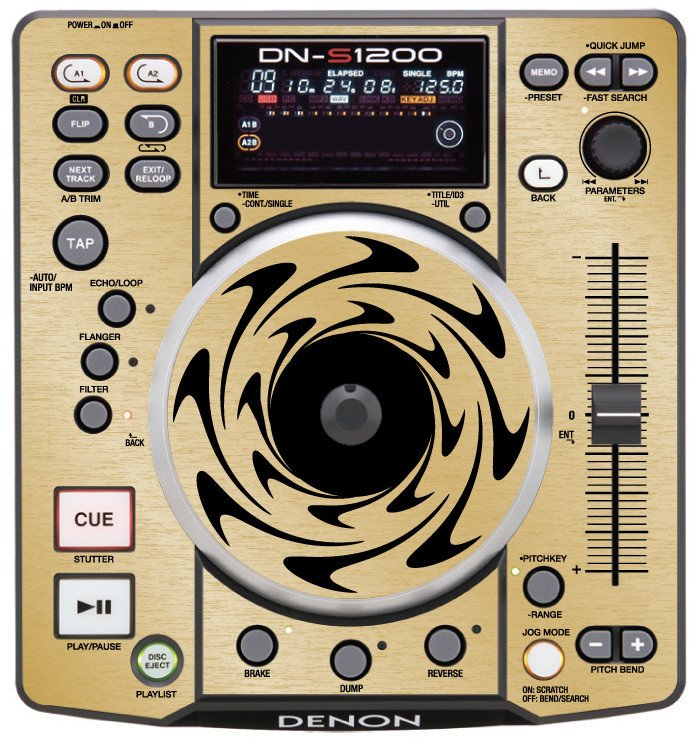 Denon DN-S1200 Skinz (PAIR) -Gold - 12inchSkinz