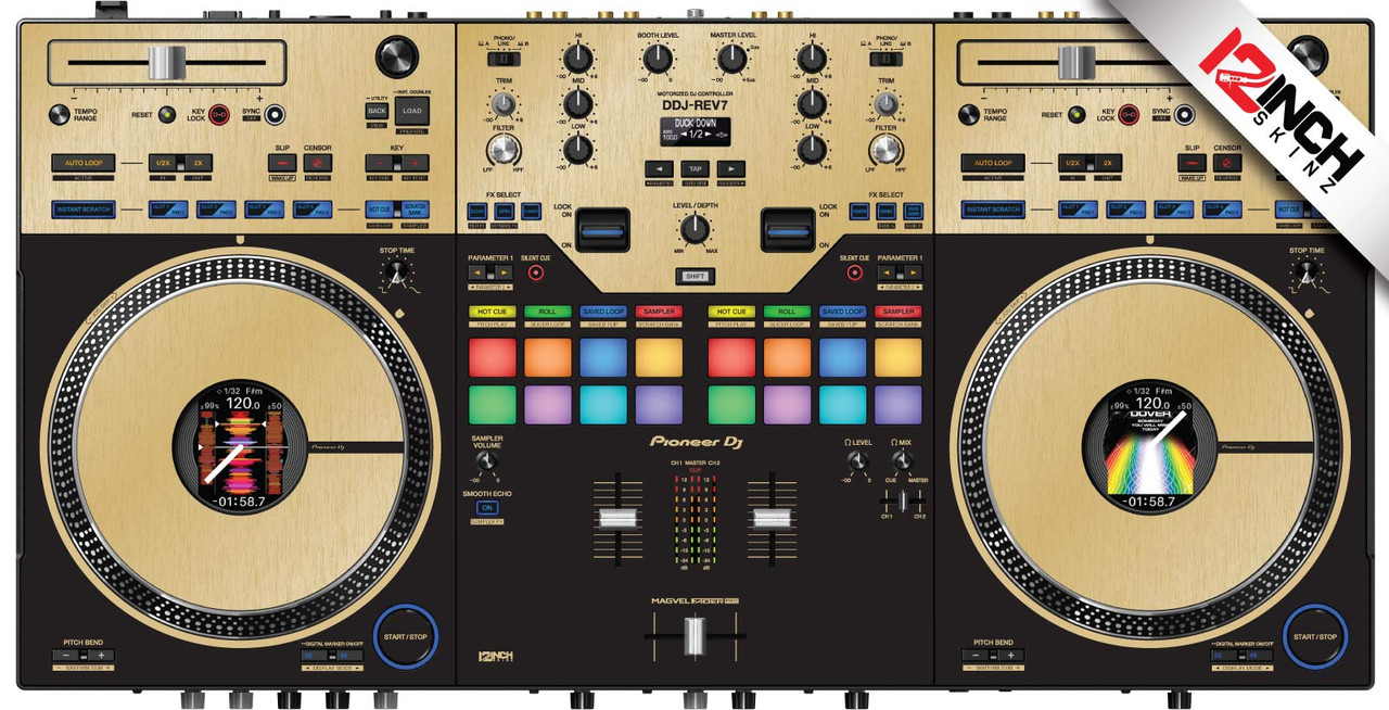 Pioneer DDJ-REV7 N/S EDITION Skinz - Metallics - 12inchSkinz