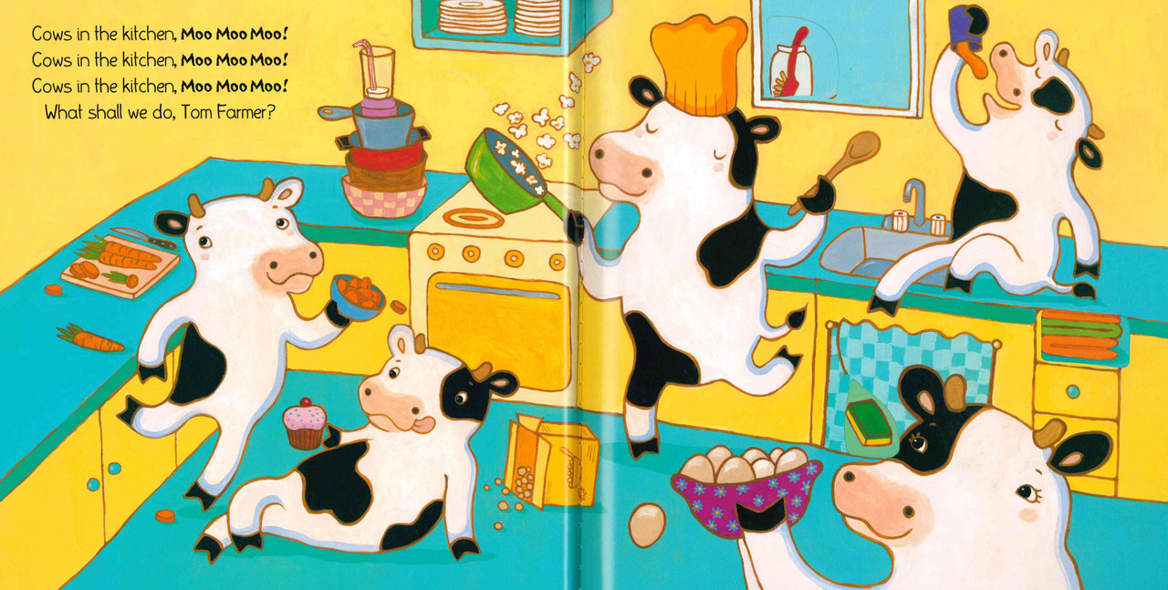 513 Cows in the Kitchen 穴開き仕掛け音声絵本 513 Cows in the