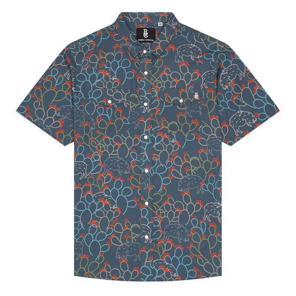 RAISED BY COYOTES JAVELINA PARADISE PEARL SNAP SHIRT - Los Cazadores