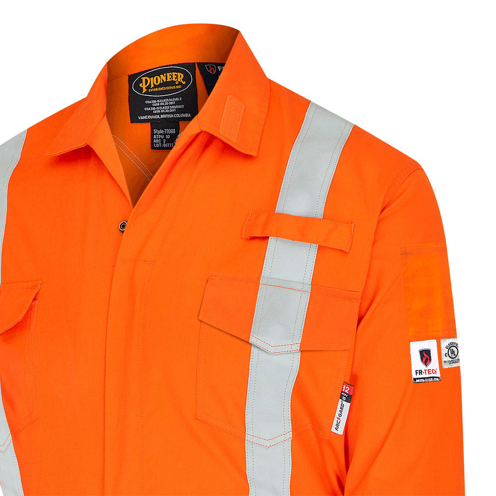Pioneer 7702BB FR-Tech® Safety Coverall Industrial Wash - Hi-Vis