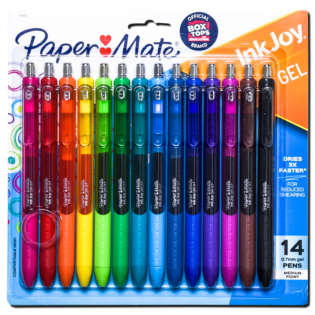 Paper Mate InkJoy Gel 0.7 Pens 1951636, Medium Point, Retractable