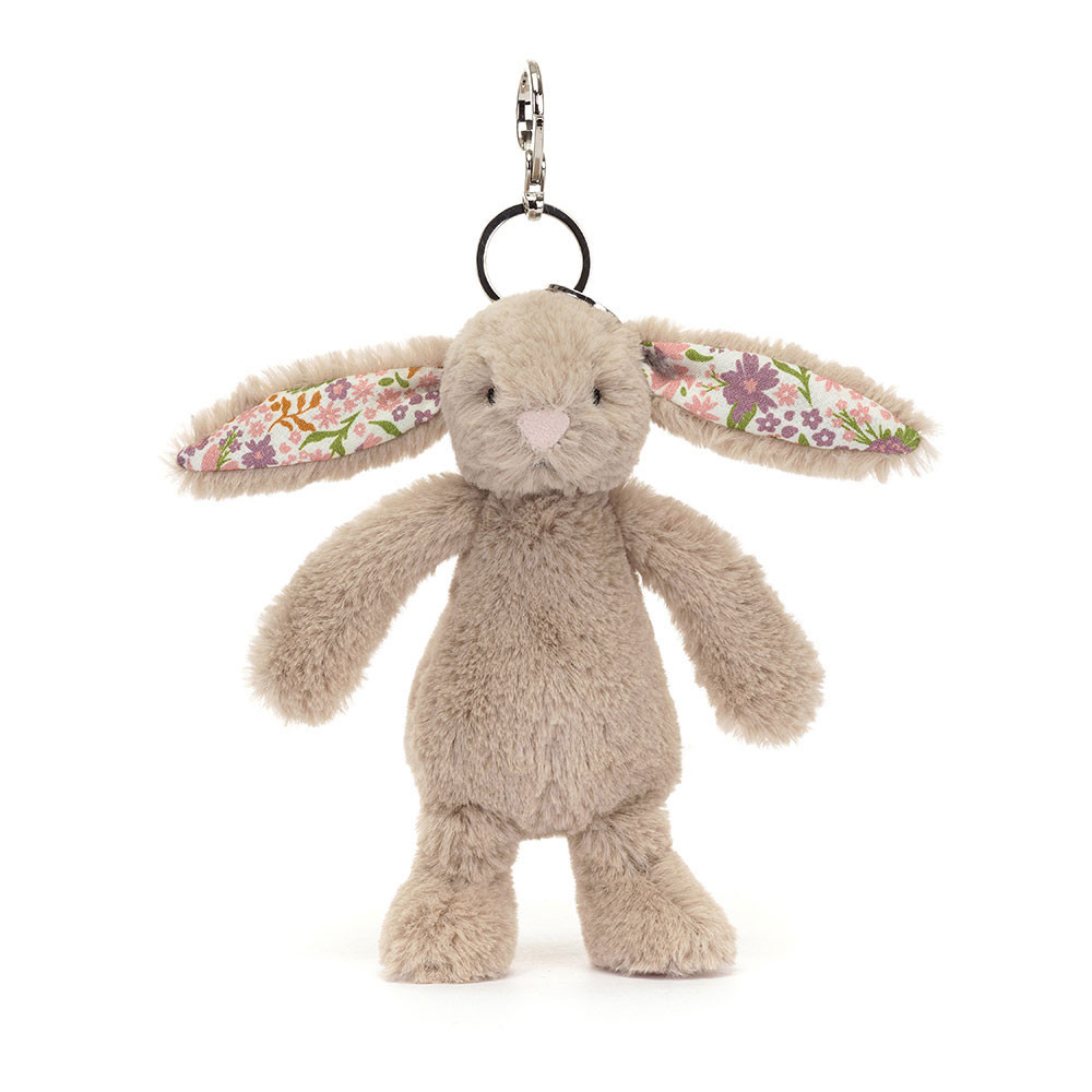 Blossom Beige Bunny 'Petal' Bag Charm - Official Jellycat