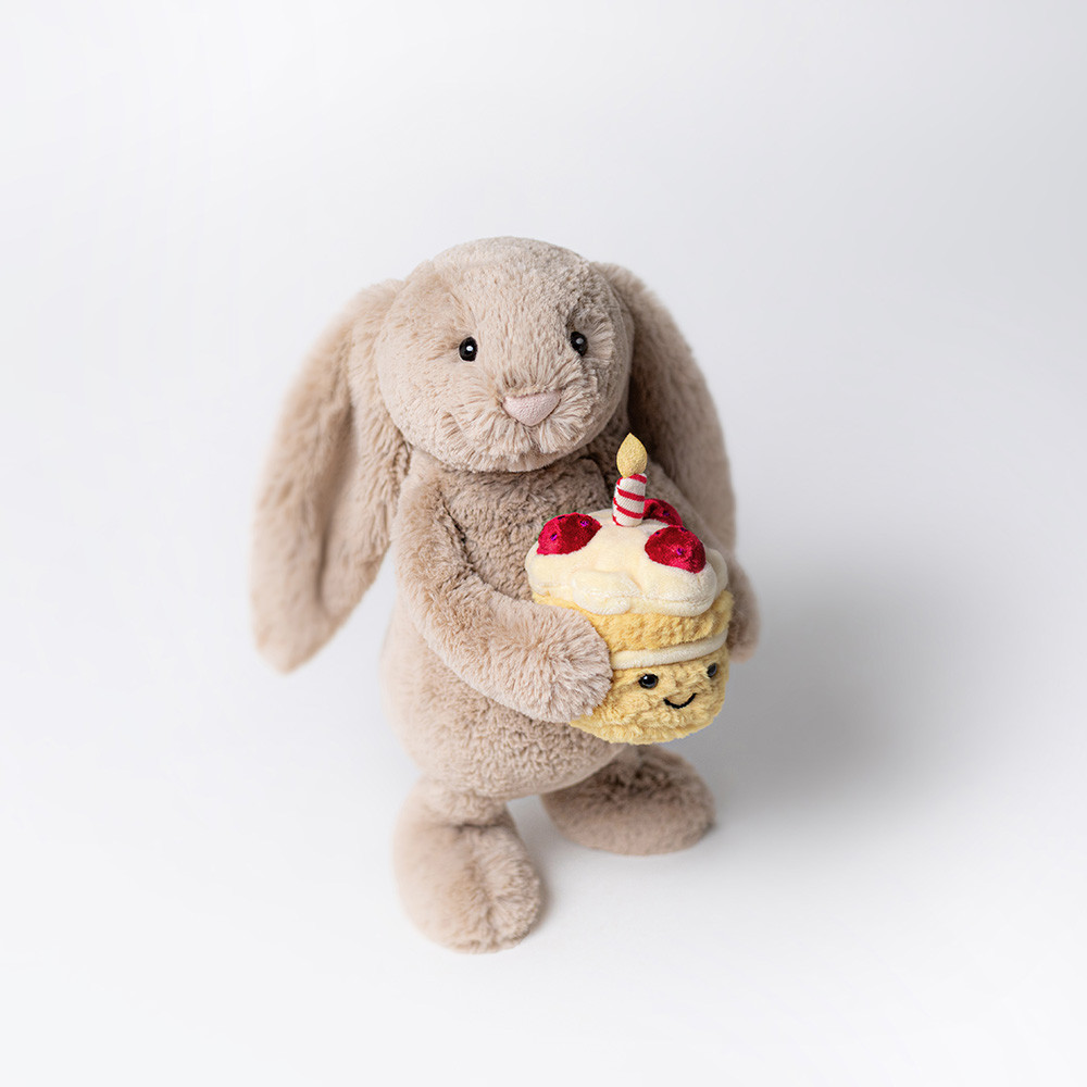 Bashful Beige Bunny 'Birthday' - Official Jellycat
