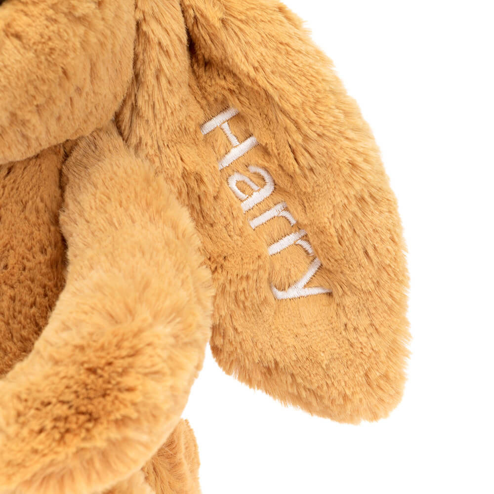 Personalized Bashful Golden Bunny Medium - Official Jellycat