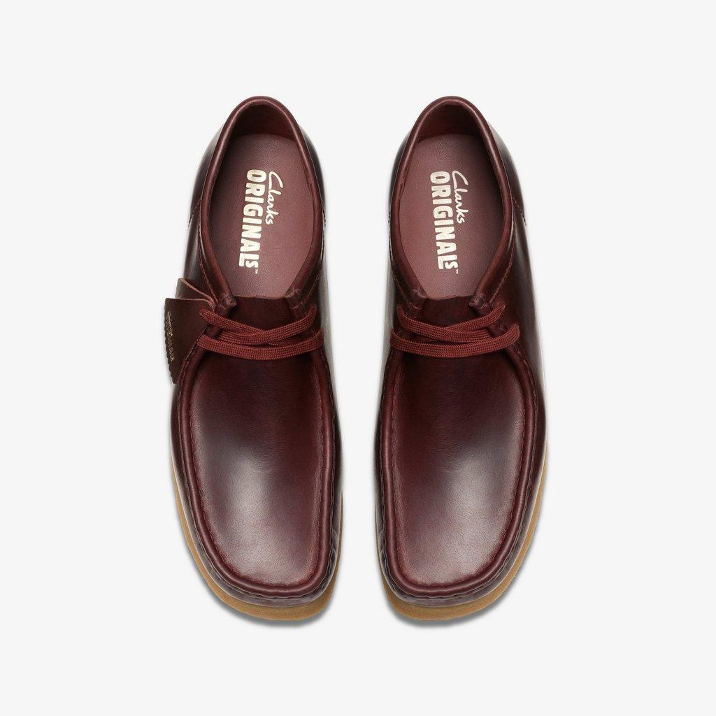 Clarks Wallabee-Burgundy Leather - GQ Gentlemen's Quarters Fashion