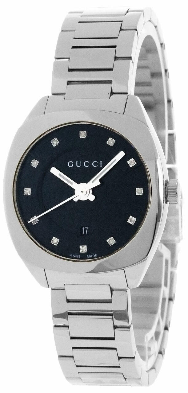 GUCCI GG2570 29MM Black Dial S-Steel Diamond Women's Watch