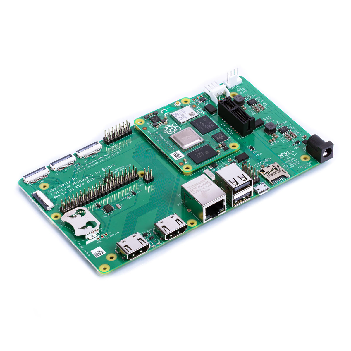 Raspberry Pi SC0326 - Compute Module 4 CM4 IO Board | PiShop US