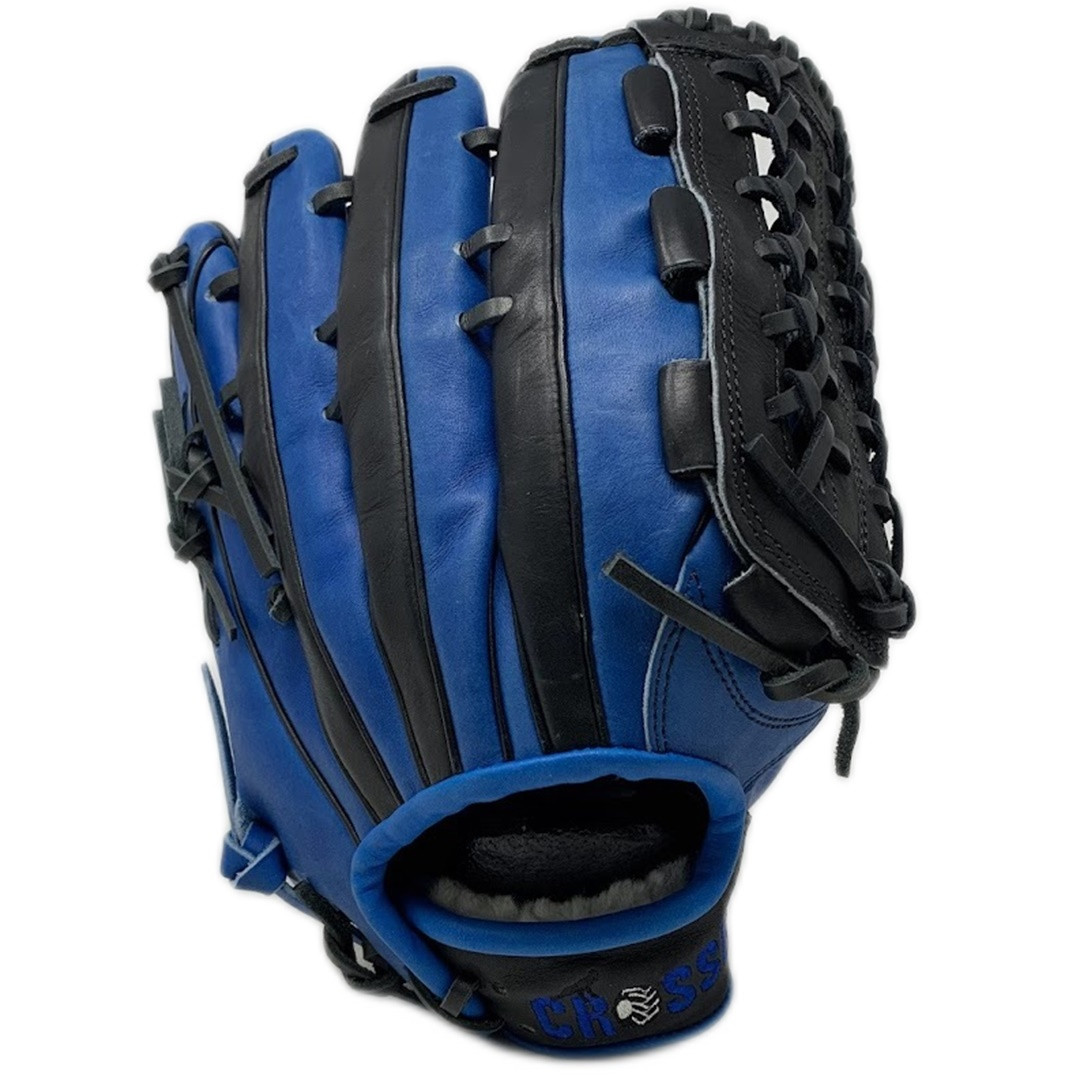 Gloveworks 13.5 Inch Blue Black Outfield Baseball Glove Right Hand