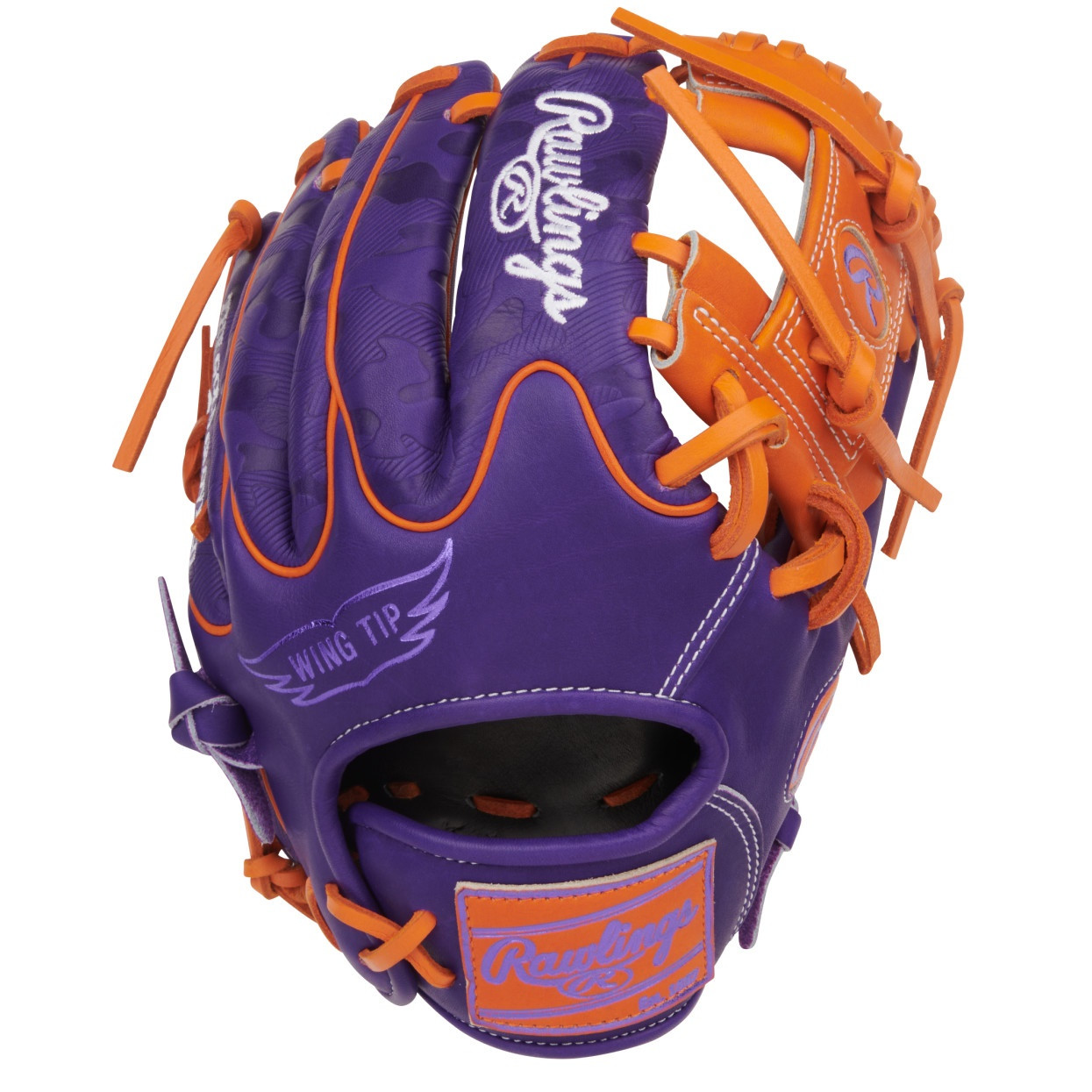 Rawlings Heart of the Hide 11.5 Wingtip I Web Purple Orange Right