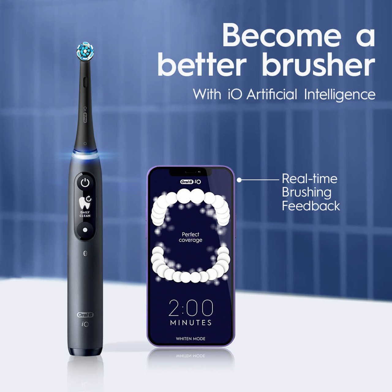 Oral-B iO Series 7 Electric Toothbrush, Black Onyx | Oral-B