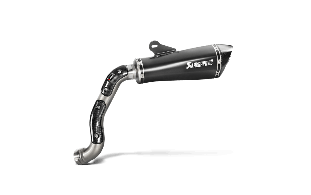 Akrpaovic High Mount Black Titanium Exhaust Muffler & Link Bmw R
