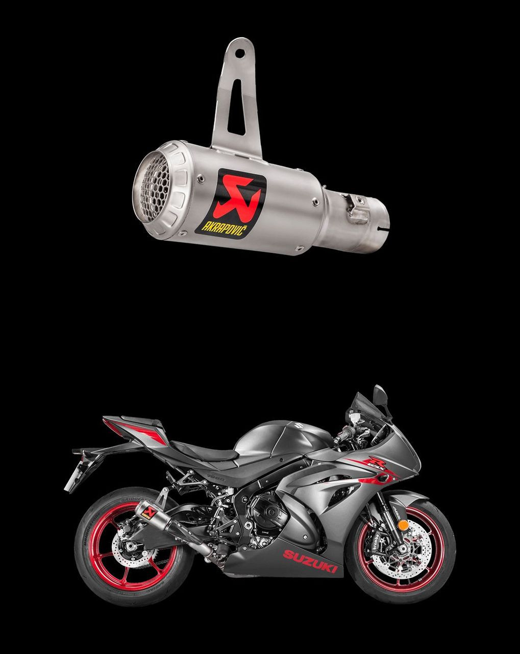Akrapovic S-S10So13-Cubt Titanium Ti Gp Muffler Slip On Exhaust