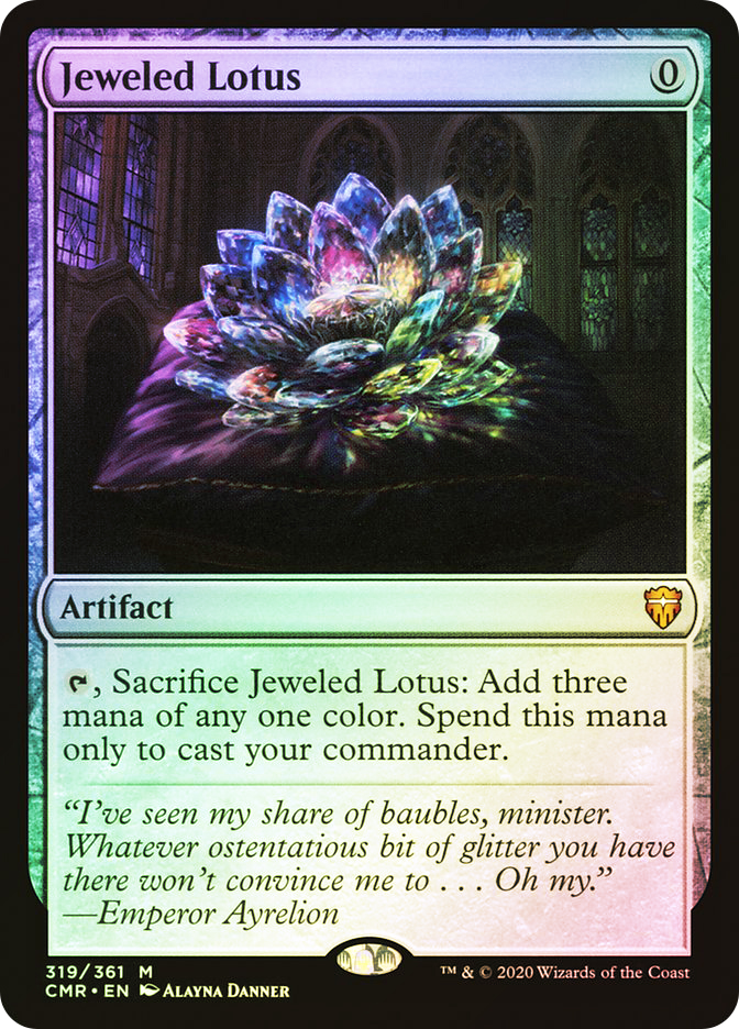 お正月特価【PSA9】宝石の睡蓮/Jeweled Lotus FOIL 統率者 宝石の睡蓮