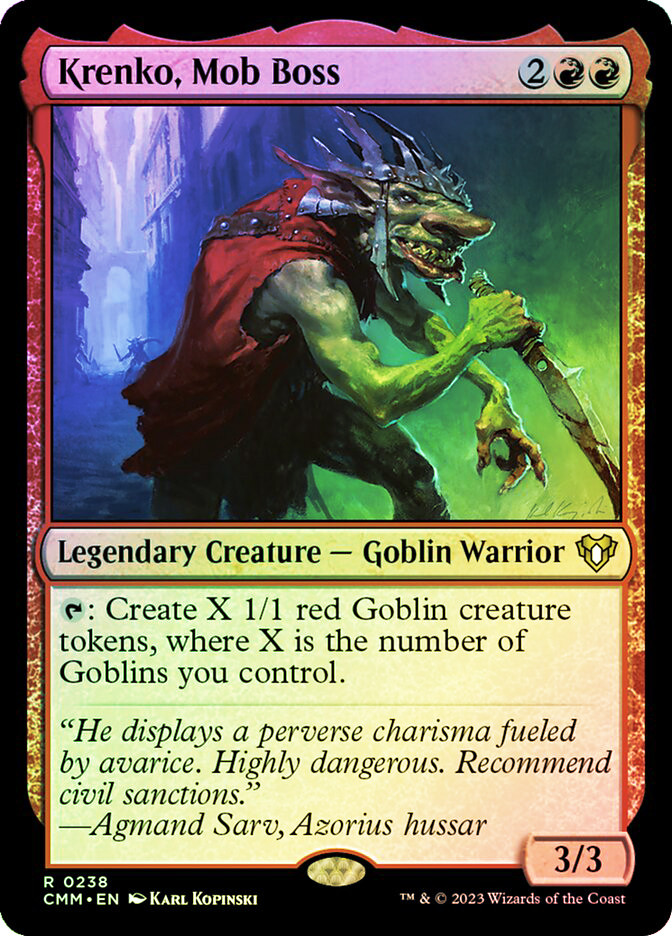 Krenko, Mob Boss | Commander Masters | Star City Games