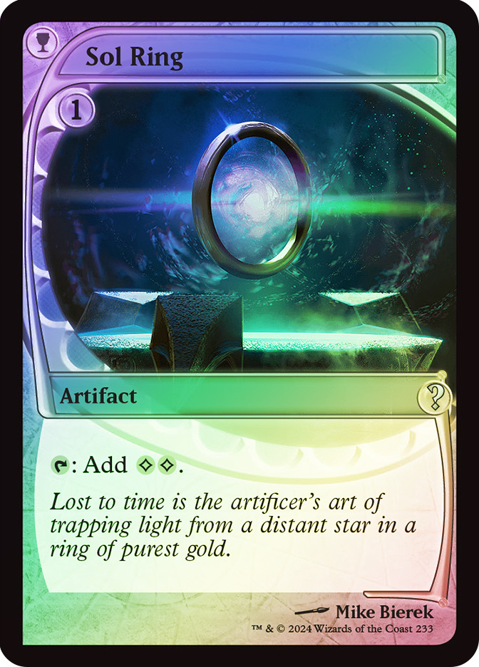 Sol Ring 太陽の指輪 未来予知 foil ミステリーブスター2 太陽の指輪