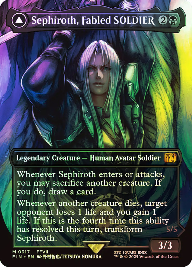Sephiroth, Fabled SOLDIER // Sephiroth, One-Winged Angel (#317
