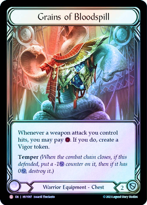 FaB Grains of Bloodspill RF 英語版 流血の繊維 Grains of Bloodspill