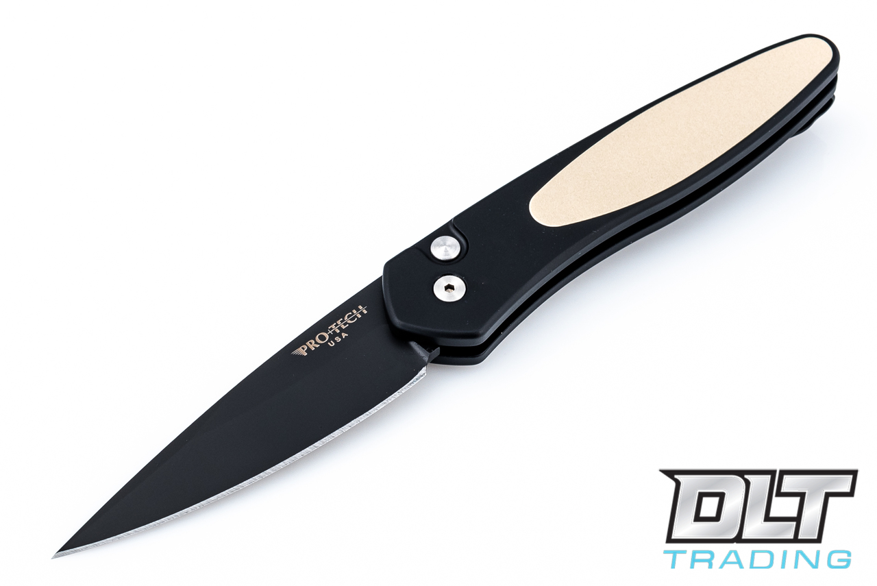 Pro-Tech Newport - Tuxedo Handle - Black Blade
