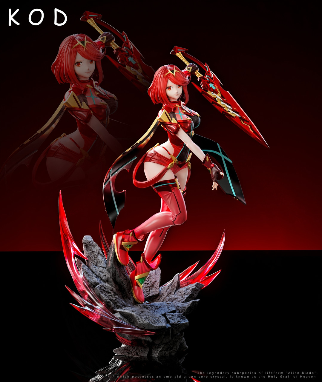 Overselling * Kod Studio Xenoblade Chronicles Pyra＆Mythra Resin