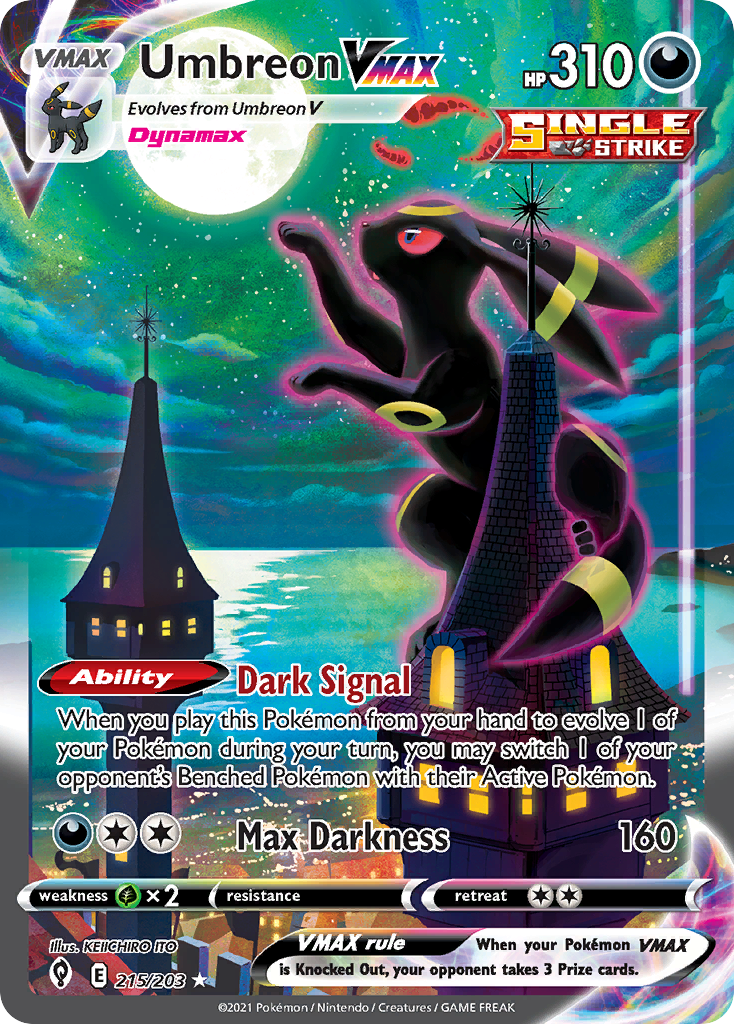 Umbreon VMAX 215/203 - Evolving Skies Holofoil - Game Nerdz